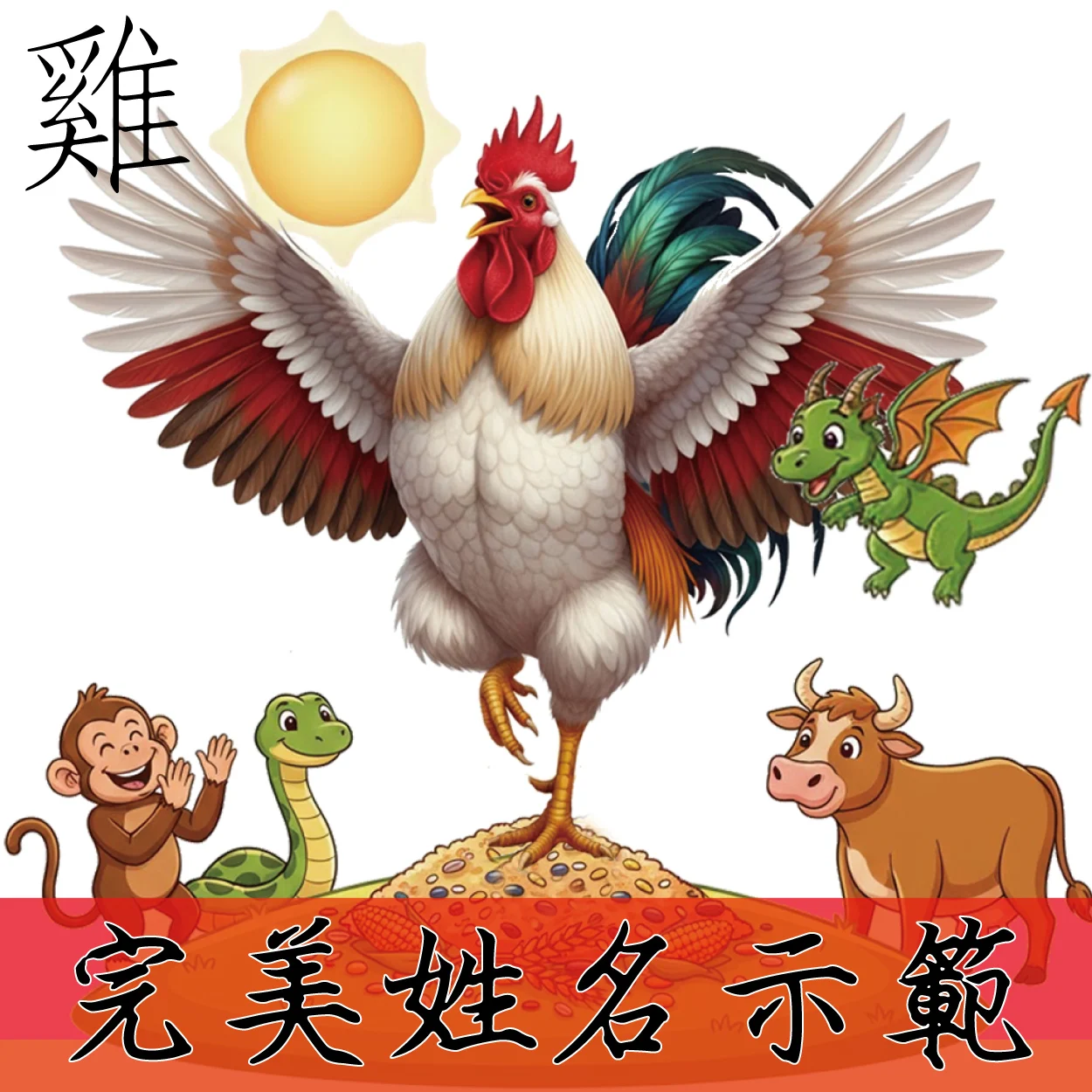 完美姓名學示範 生肖雞 1981 辛酉